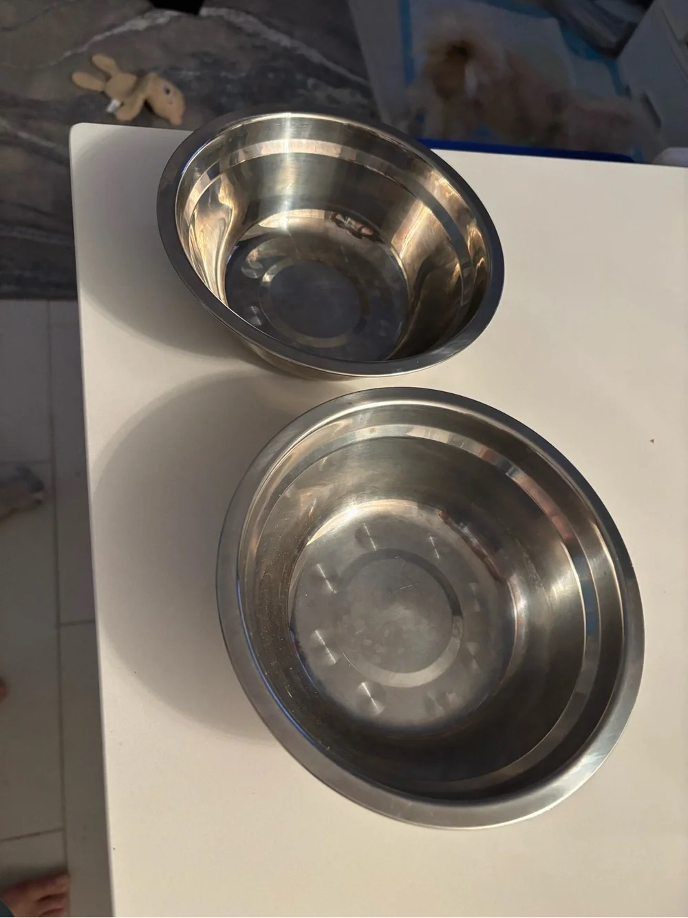 Stainless Steel dog  Bowls- Silver 2